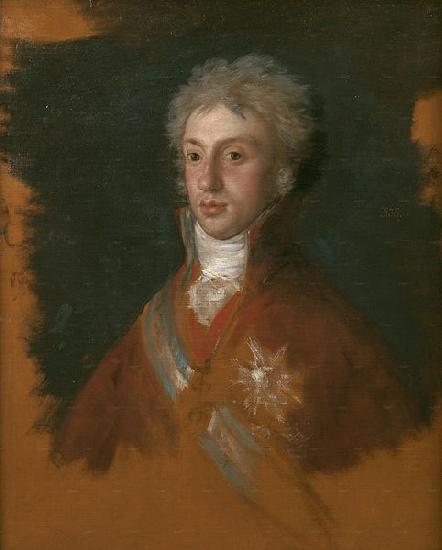 Francisco de Goya Luis de Etruria yerno de Carlos IV, boceto preparatorio para La familia de Carlos IV oil painting image